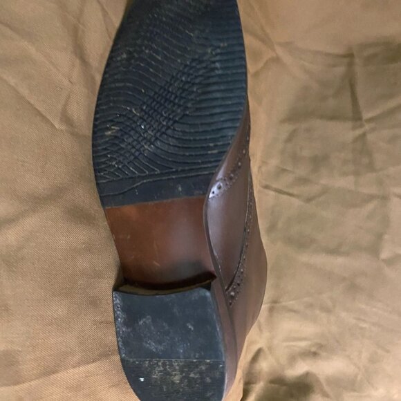 Stafford Mens Boots 9W Dix Chukka Wing Tip Brown Letaher Lace Up Classic - Picture 16 of 16